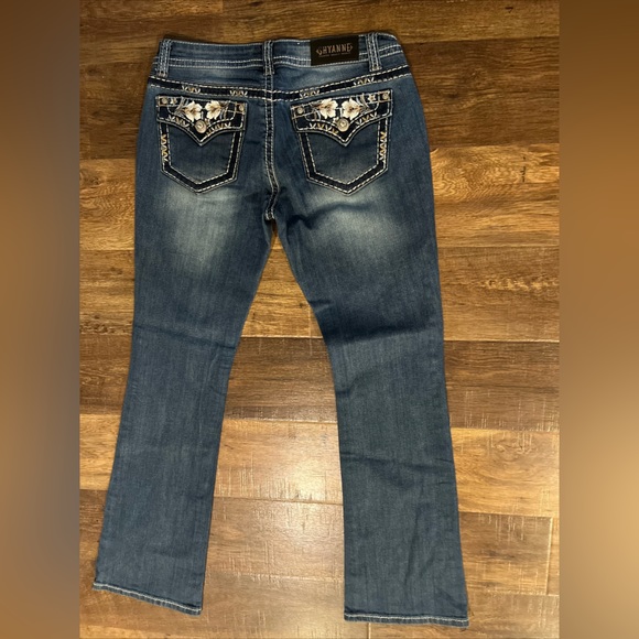 Shyanne Jeans Bootcut Shy Womens Size 29 Reg Country Floral Stretch - Picture 6 of 9